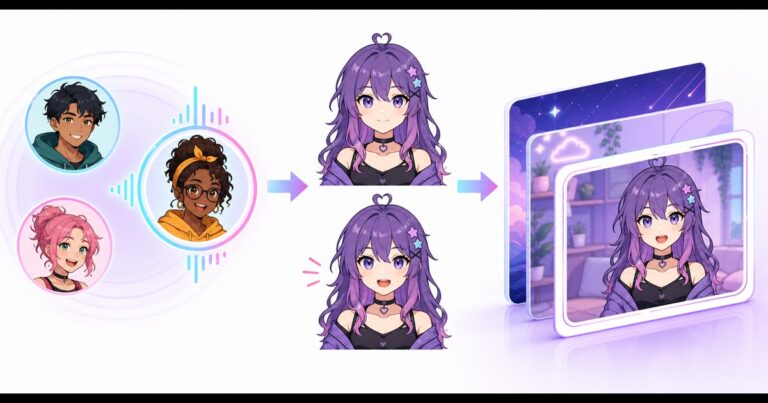 Group voice call connected to idle and speaking PNG avatar states in a stream