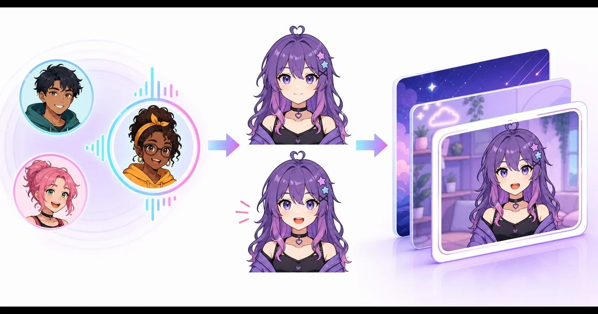 Voice call connected to idle and speaking reactive PNG states